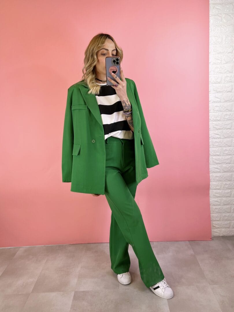 whistles green suit